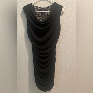 By&By Sexy Black Mini Dress with Lace Detail.